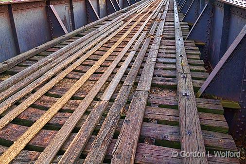 Derailed Railway Bridge_09388.jpg - Photographed along the Rideau Canal Waterway at Smiths Falls, Ontario, Canada.